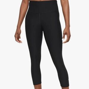 NIKE Black Sculpt Hyper Tight Fit 7/8 Medium Compression Active Leggings Size M